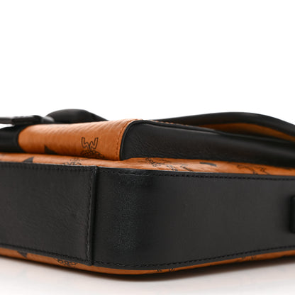 MCM Visetos Small Klassik Messenger Bag Cognac Black 9 of 9