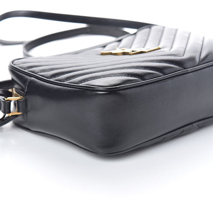 Saint Laurent Calfskin Matelasse Monogram Lou Camera Bag Black 7 of 8