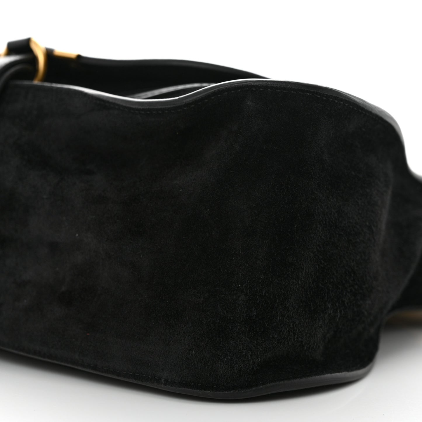 Suede Calfskin Braided Medium Marcie Double Carry Black