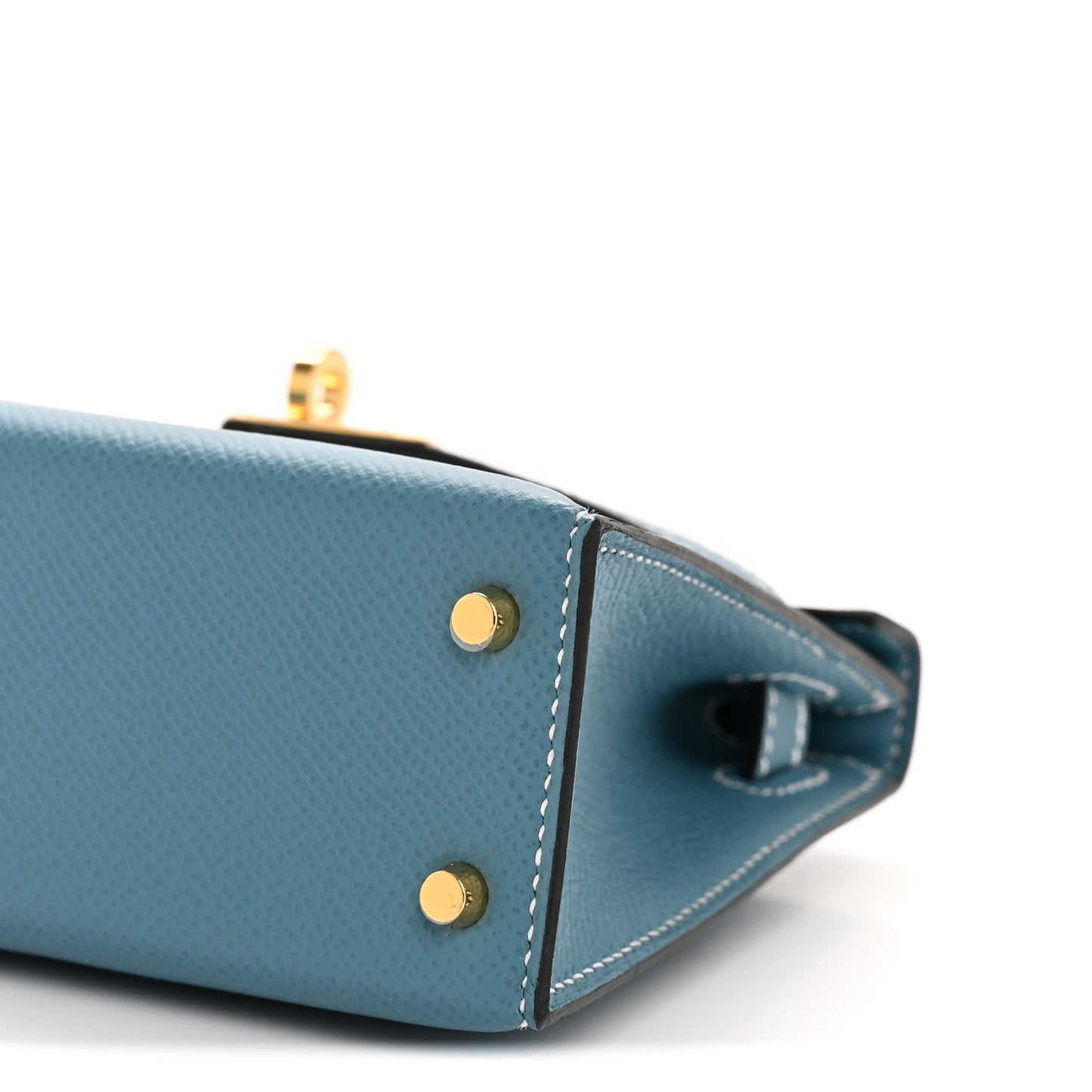 Epsom Mini Kelly Sellier 20 New Blue Jean