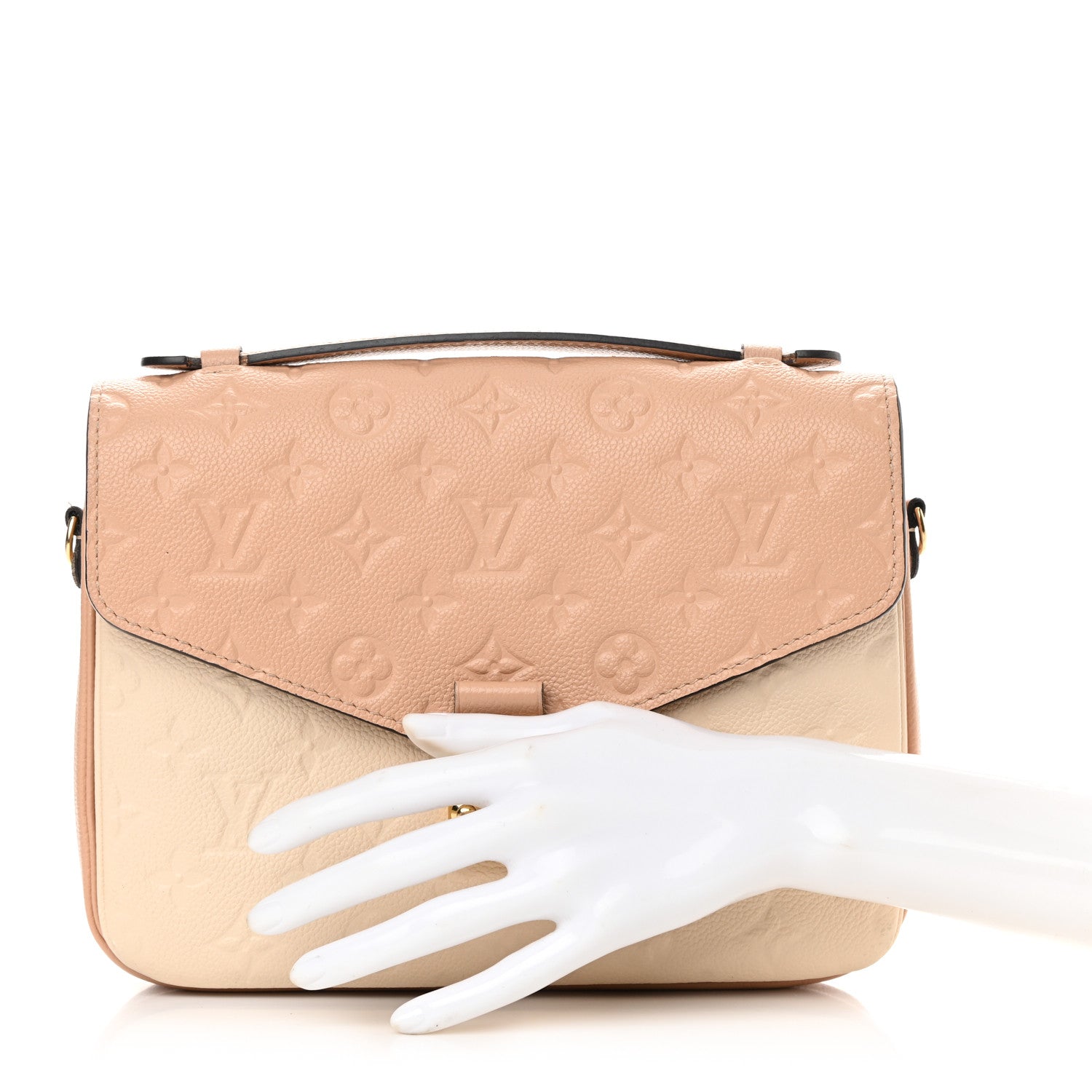 Louis Vuitton Empreinte Pochette Metis Beige Rose Creme 2 of 18