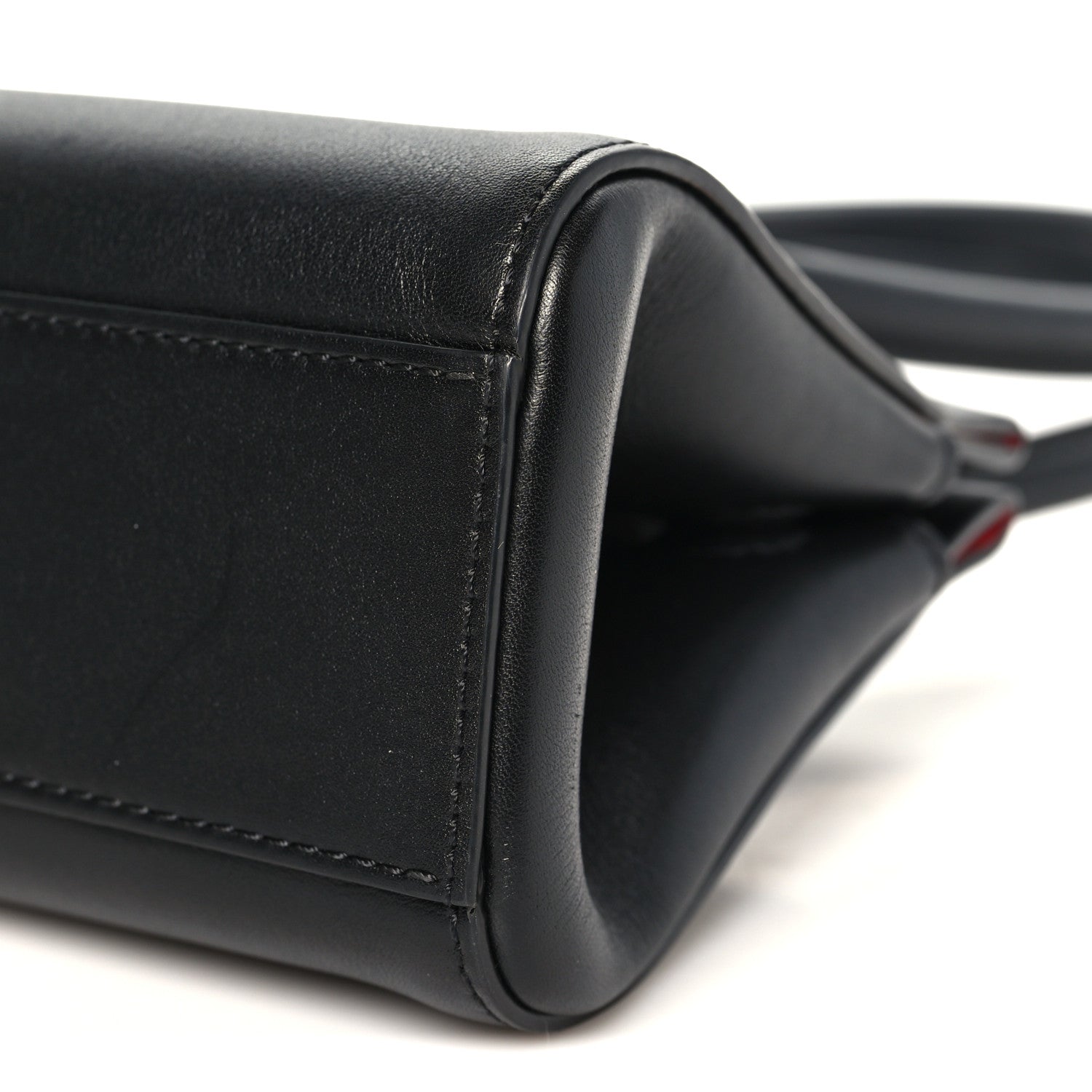 Christian Louboutin Calfskin Cordia Venus Shoulder Bag Black 8 of 8