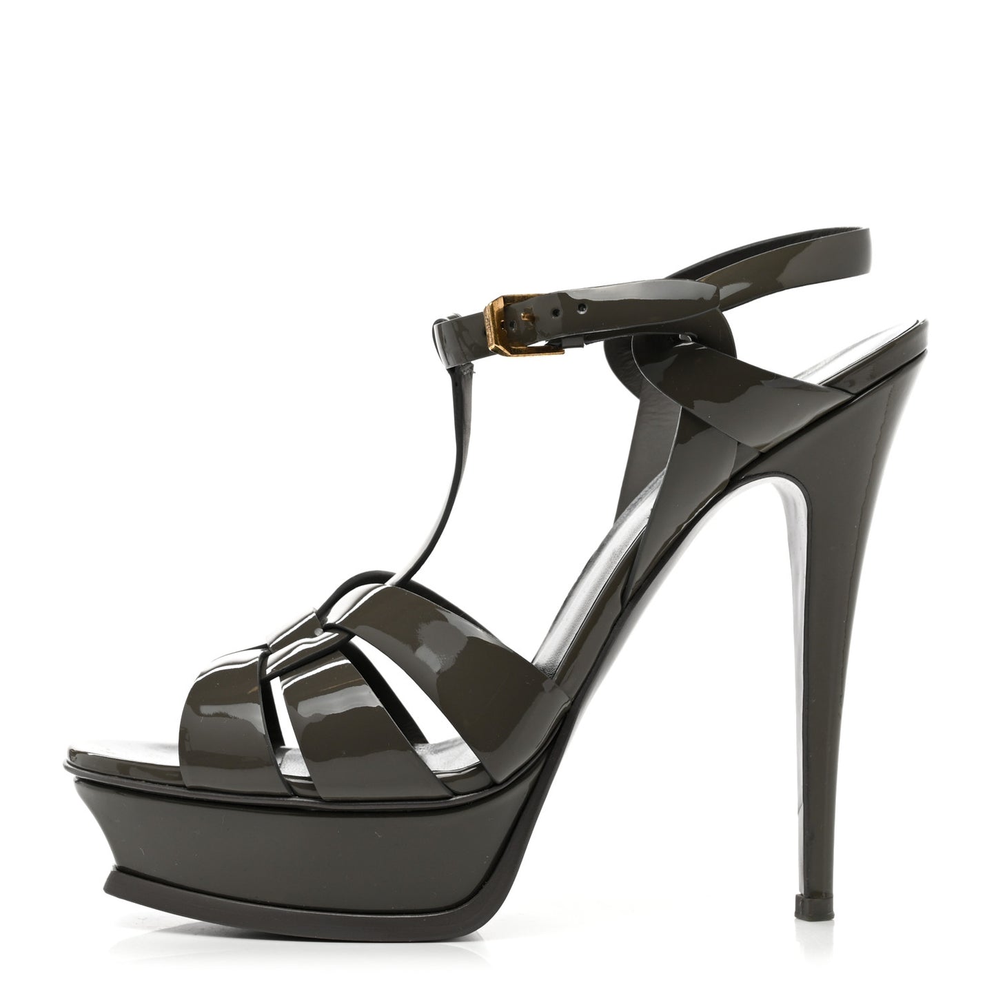 Patent Tribute 105 Platform Sandals 40 Fog