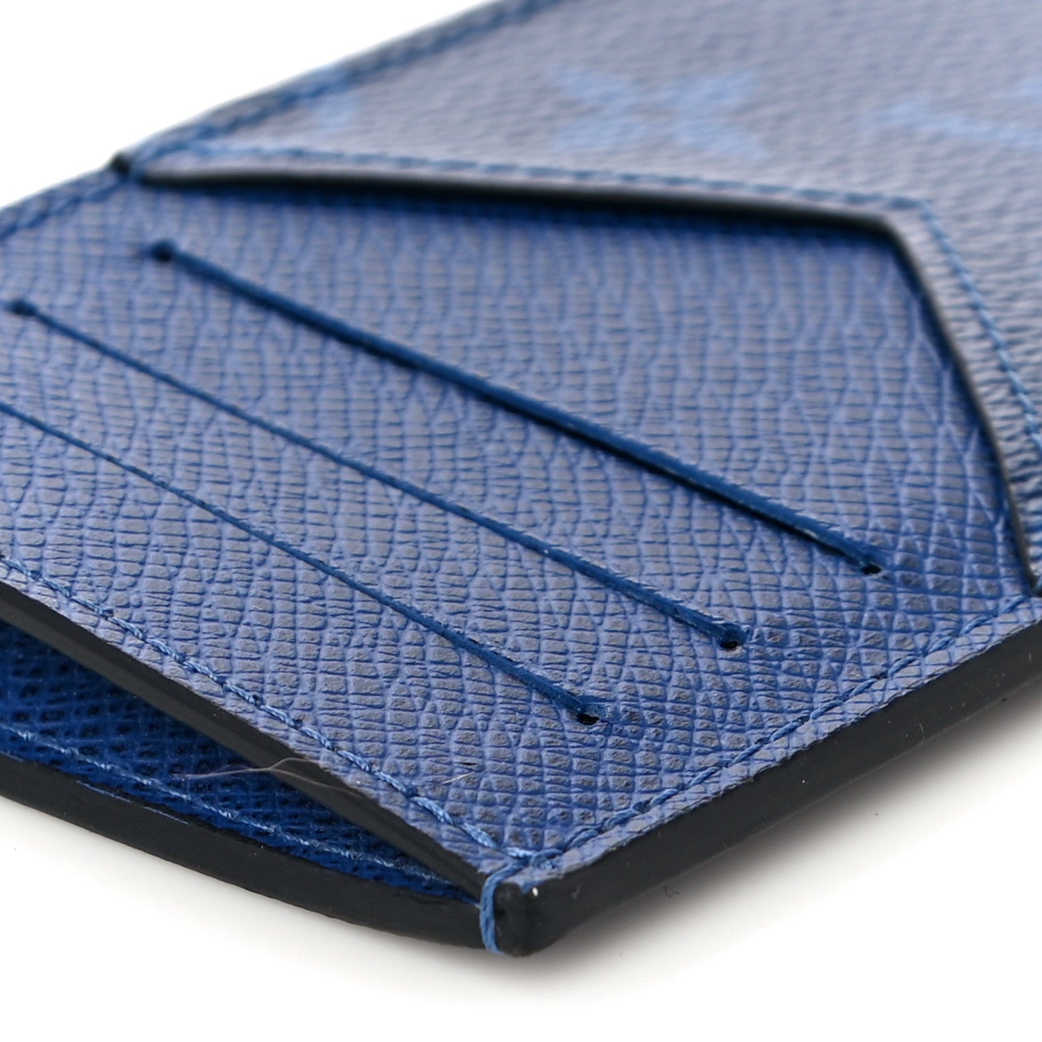 Louis Vuitton Monogram Taiga Coin Card Holder Cobalt 8 of 9