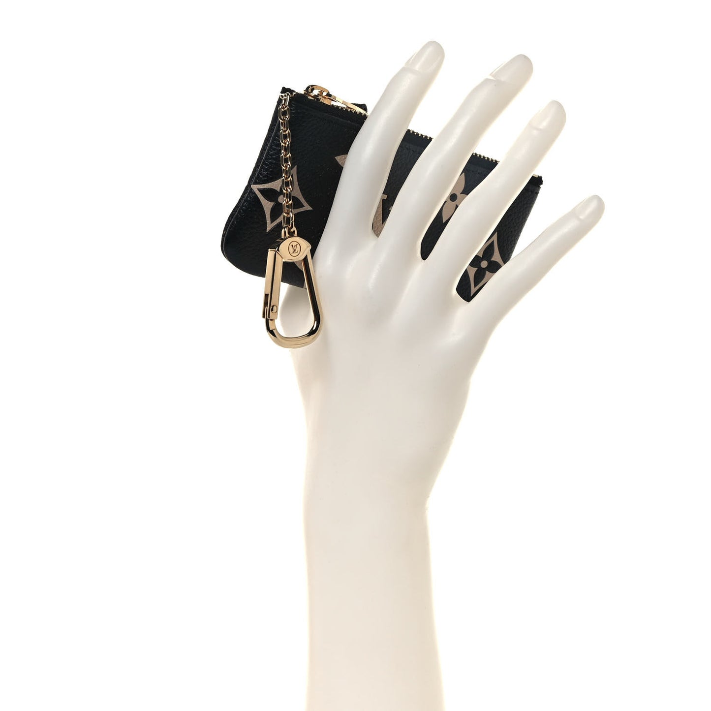 Empreinte Monogram Giant Key Pouch Black Beige