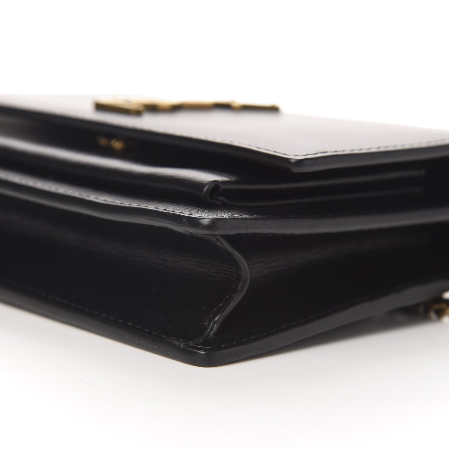 Calfskin Monogram Sunset Chain Wallet Black