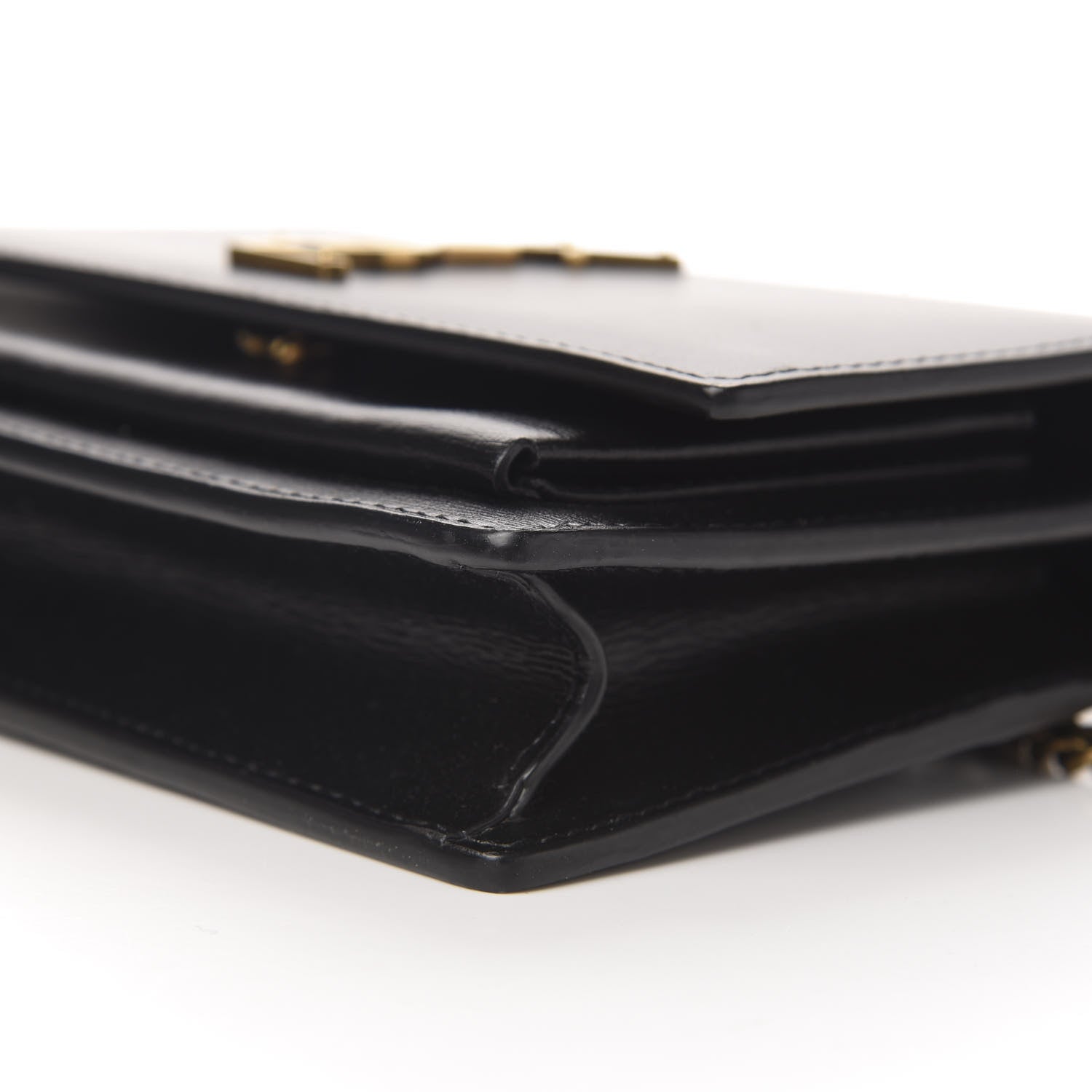 Saint Laurent Calfskin Monogram Sunset Chain Wallet Black 8 of 9