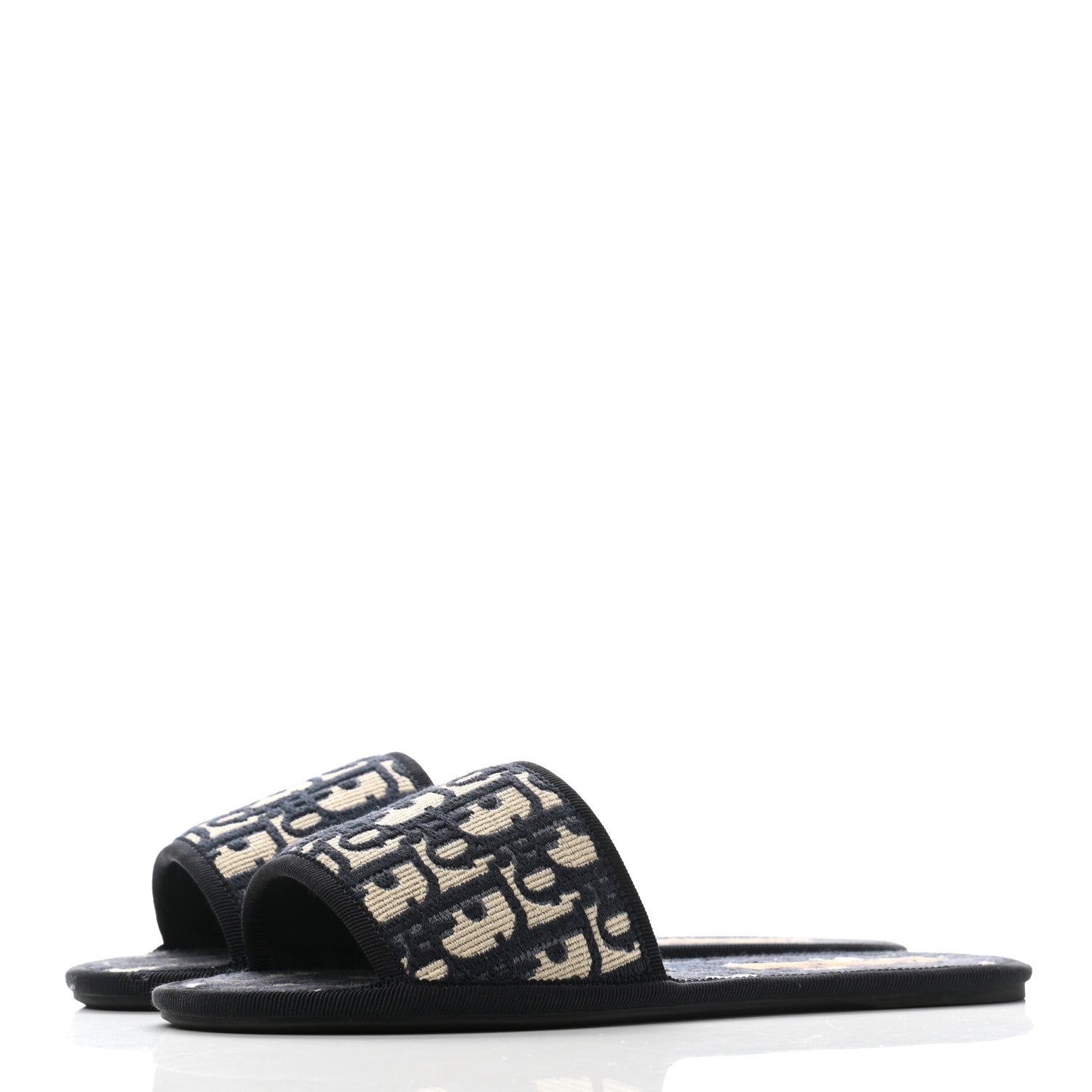 Christian Dior Oblique Chez Moi Sandal 36.5 Deep Blue 3 of 9