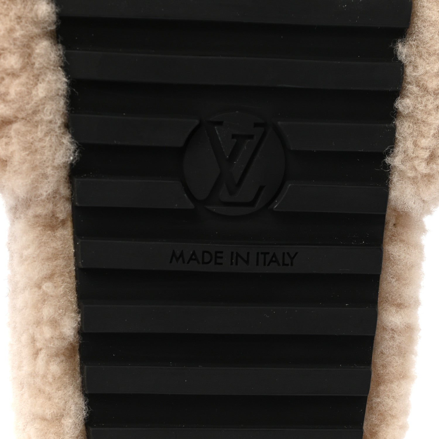 Louis Vuitton Shearling Bom Dia Flate Mules 38.5 Beige 6 of 10