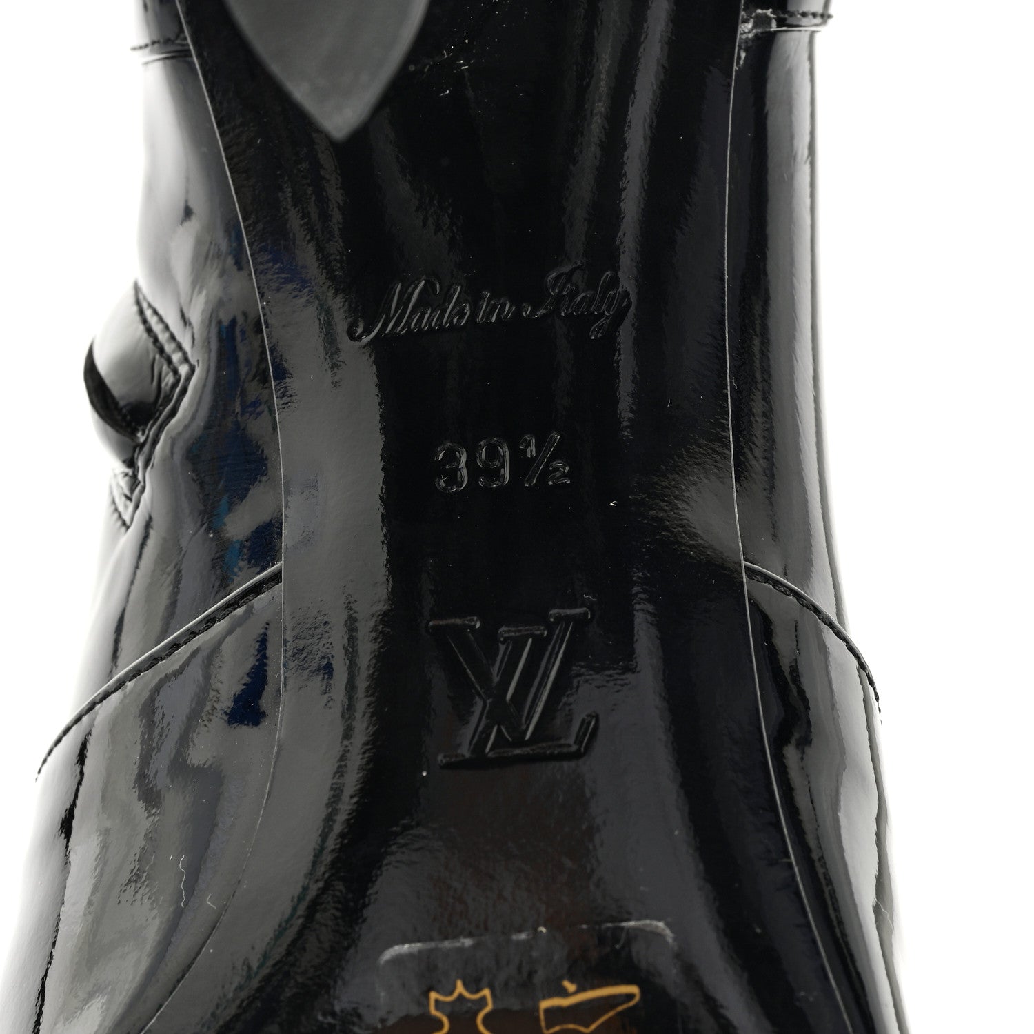 Louis Vuitton Patent Silhouette Ankle Boots 39.5 Black 6 of 7