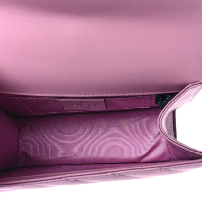 Gucci Satin Quilted Rajah Broadway Ring Top Handle Bag Purple 5 of 10