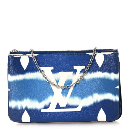 Louis Vuitton Monogram Giant Escale Double Zip Pochette Blue 1 of 10