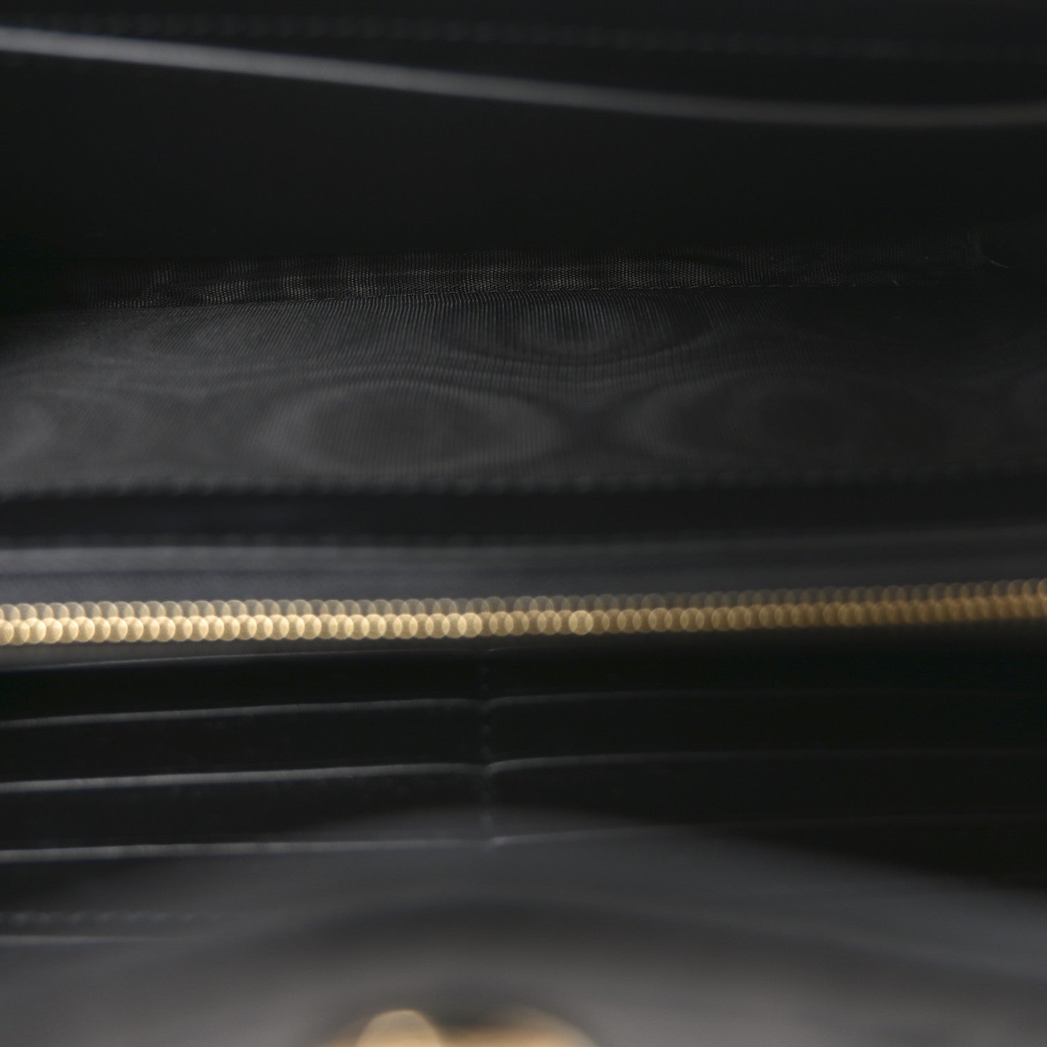 Gucci Calfskin GG Debossed Chain Wallet Black 5 of 9