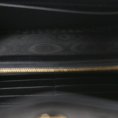 Gucci Calfskin GG Debossed Chain Wallet Black 5 of 9