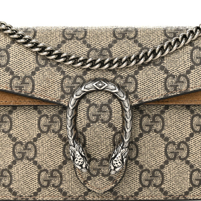 Gucci GG Supreme Monogram Super Mini Dionysus Shoulder Bag Taupe 7 of 12