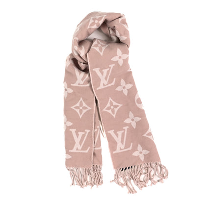 Louis Vuitton Wool Monogram Simply LV Scarf Beige 1 of 3