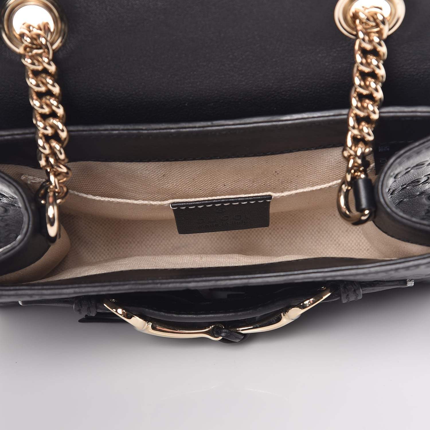 Gucci Guccissima Mini Emily Shoulder Bag Black 5 of 8