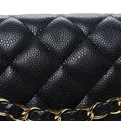 Chanel Caviar Quilted Jumbo Double Flap Black 8 of 12