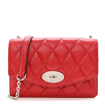 Mulberry Shiny Buffalo Quilted Darley Shoulder Bag Red 1 of 13