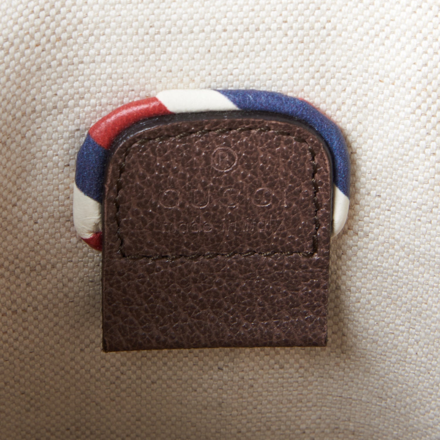 Gucci Soft GG Supreme Monogram Courrier Web Double Buckle Backpack Beige New Acero 8 of 9