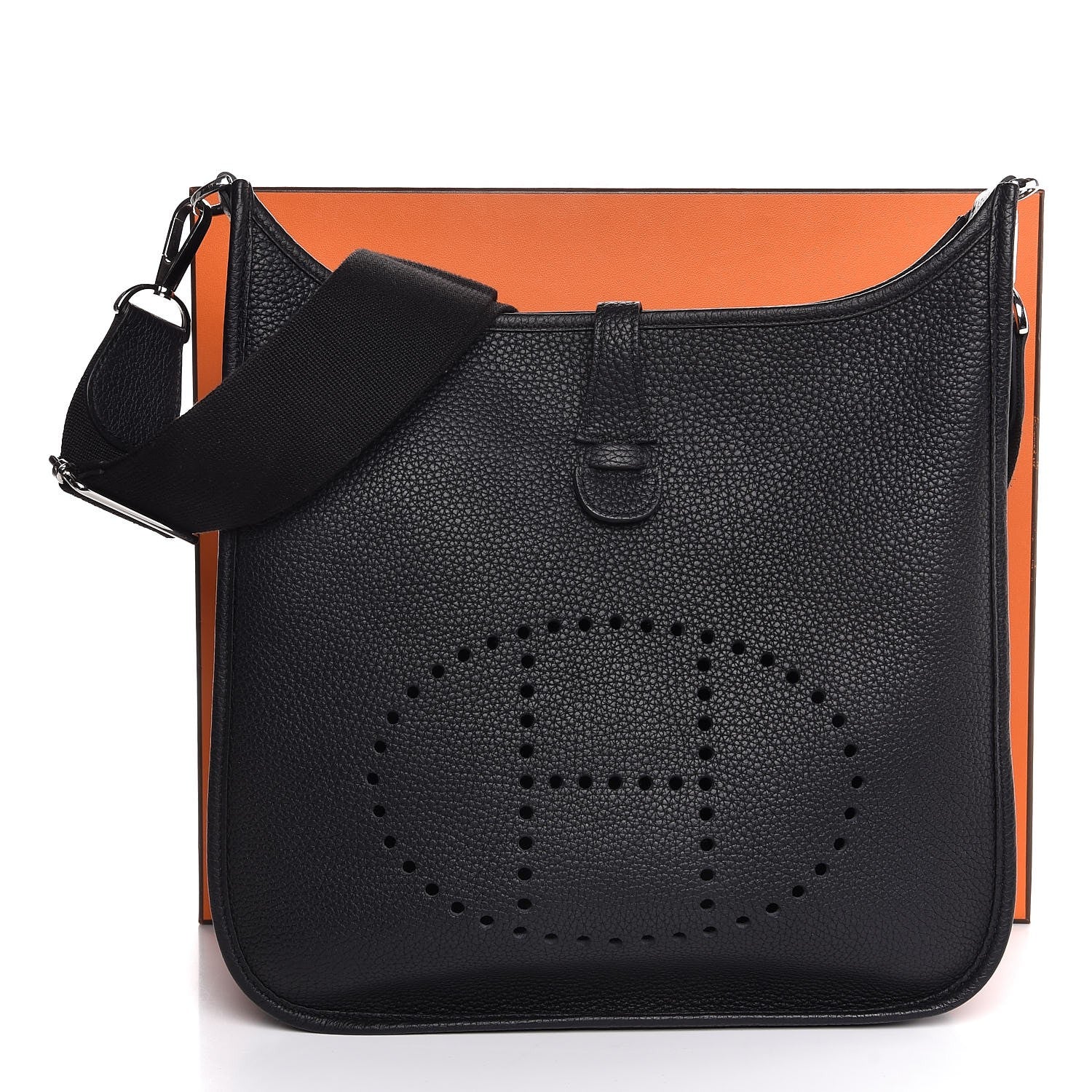Hermes Taurillon Clemence Evelyne III PM Black 8 of 8