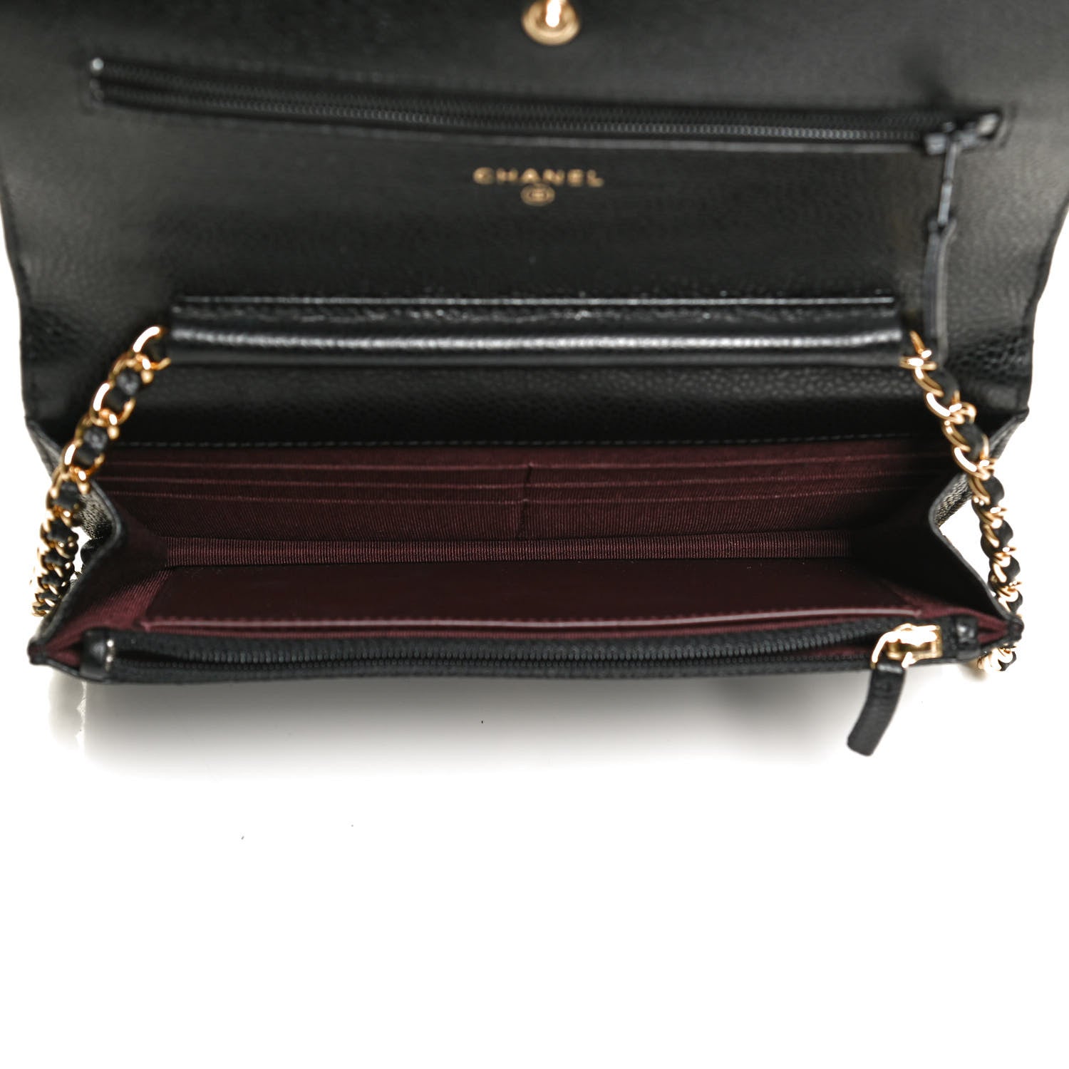 Chanel Caviar Quilted Wallet On Chain WOC Black 4 of 10