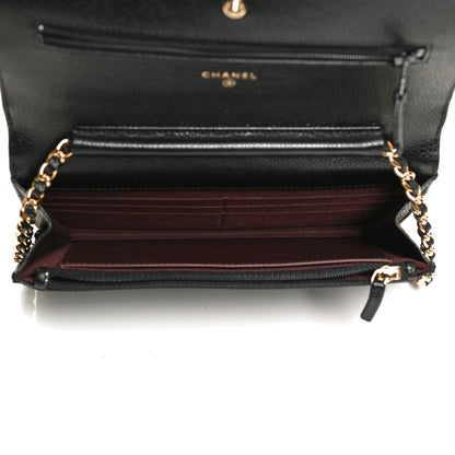 Chanel Caviar Quilted Wallet On Chain WOC Black 4 of 10