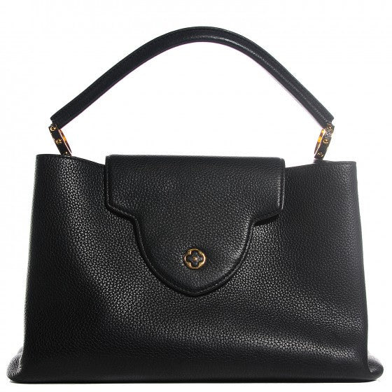 Louis Vuitton Taurillon Capucines MM Black 1 of 21