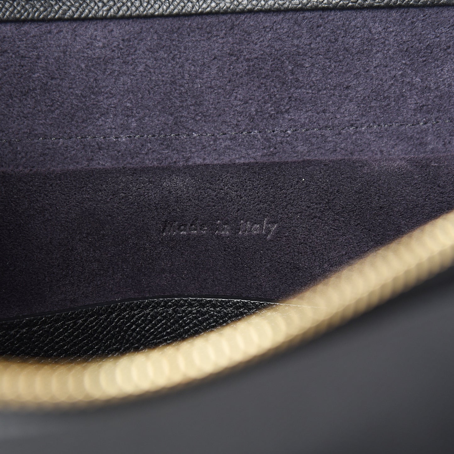 Grained Calfskin Micro Belt Bag Black