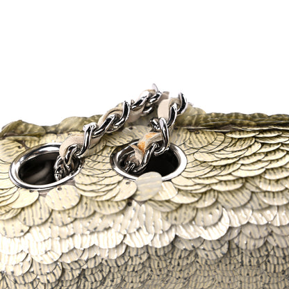 Chanel Sequin Paillette Small Flap Beige 15 of 15