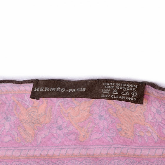 Silk Mousseline Chasse En Inde Scarf 140