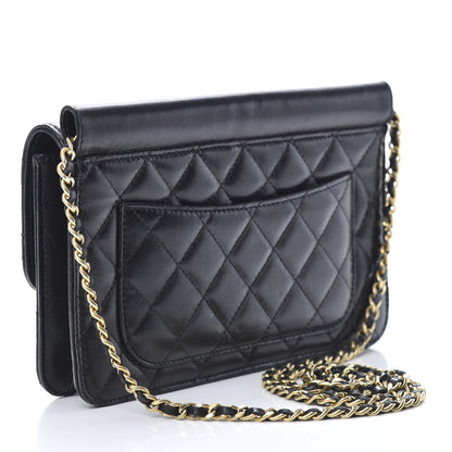 Chanel Lambskin Quilted Medium Crossing Times Flap Black 3 of 13