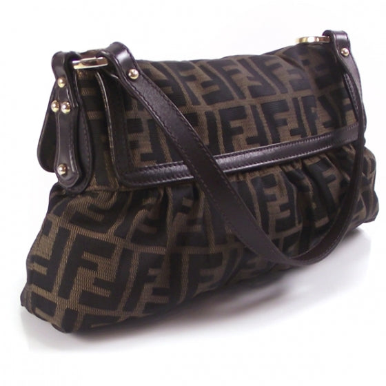 Fendi Zucca Chef Shoulder Bag Tobacco 3 of 13