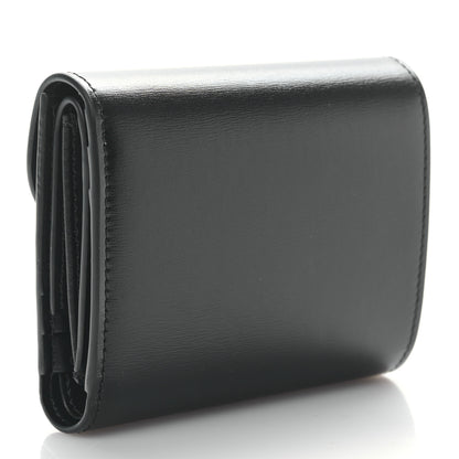 Celine Shiny Calfskin Small Triomphe Wallet Black 3 of 9