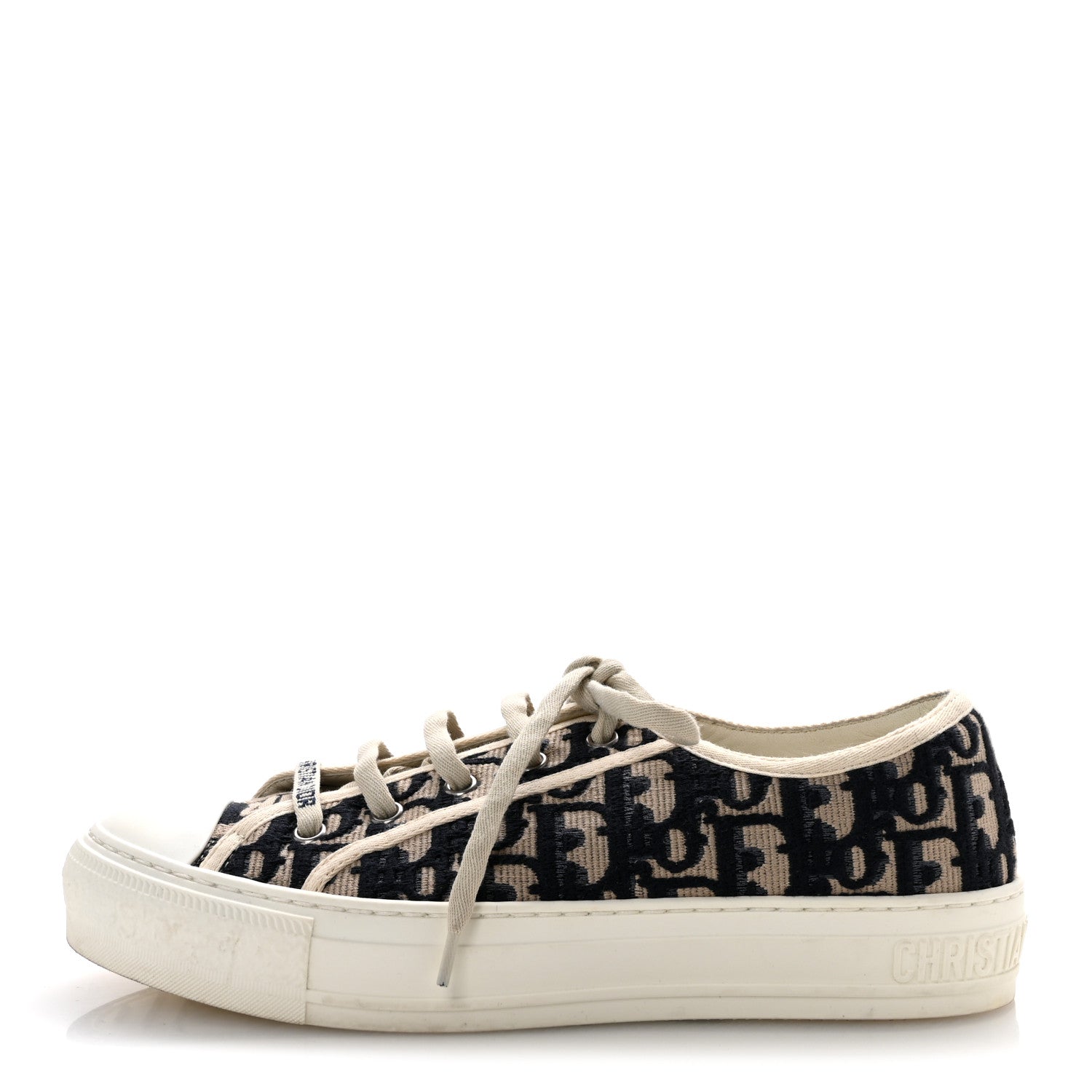 Christian Dior Canvas Oblique Walk'N'Dior Low Top Sneakers 38.5