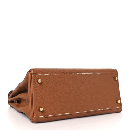 Hermes Togo Kelly Retourne 28 Gold 4 of 11