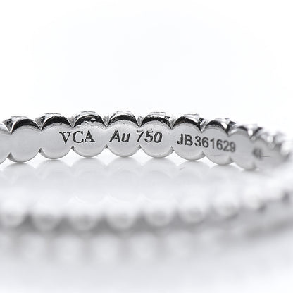 Van Cleef & Arpels 18K White Gold Small Perlee Ring 48 4.5 4 of 6