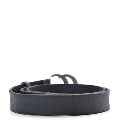 Gucci Cuoio Toscano Nickel Double G 30mm Belt 95 38 Blue 2 of 6