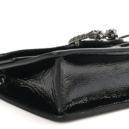 Gucci Crinkled Patent Mini Dionysus Shoulder Bag Black 8 of 10