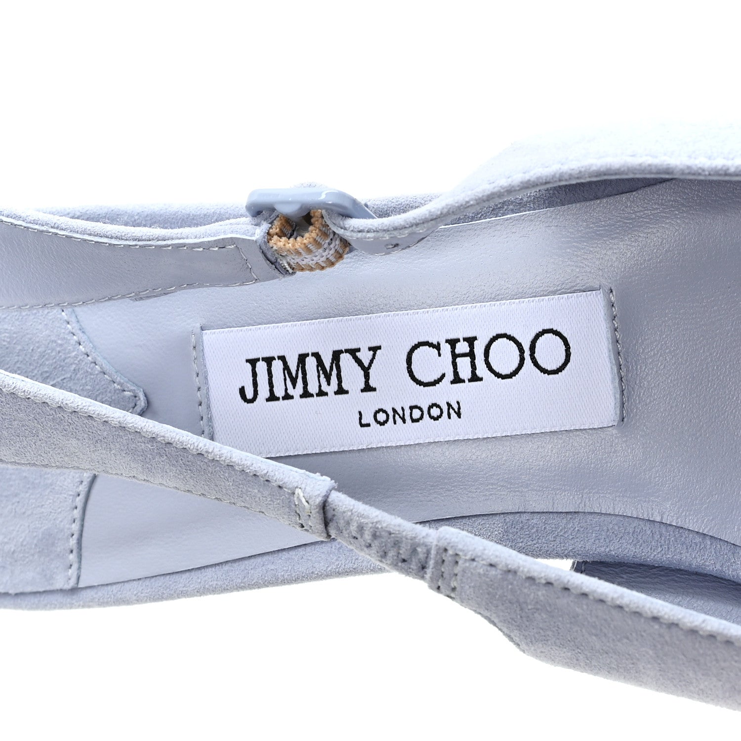 Jimmy Choo Suede Amel 50 Slingback Pumps 39 Blue 8 of 8