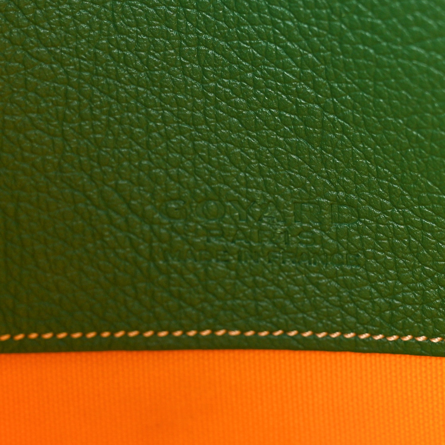 Goyard Goyardine Senat Pochette MM Green 6 of 7