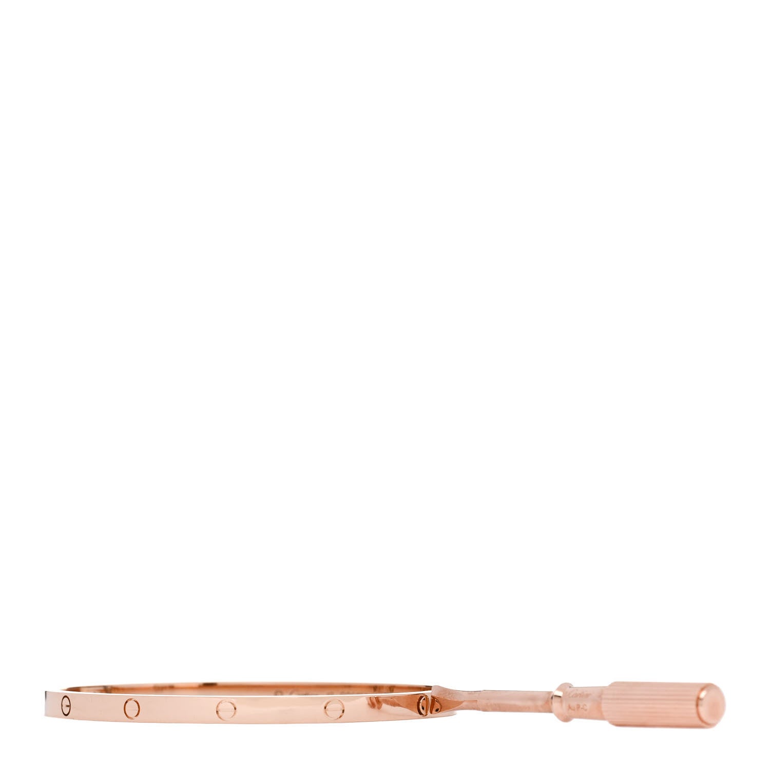 Cartier 18K Pink Gold Small LOVE Bracelet 17 3 of 8
