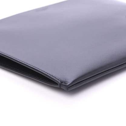 Saint Laurent Calfskin Embroidered iPad Pouch Black 6 of 10