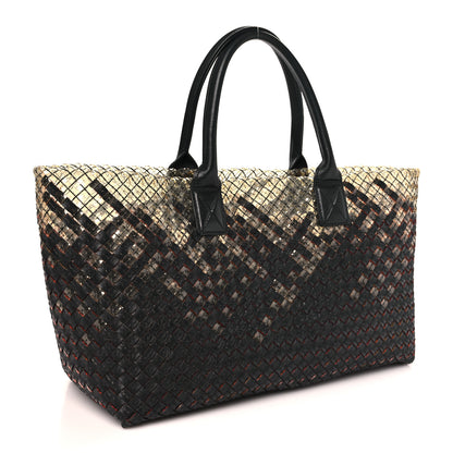 Bottega Veneta Nappa Intrecciato PVC Medium Cabat Black 4 of 10
