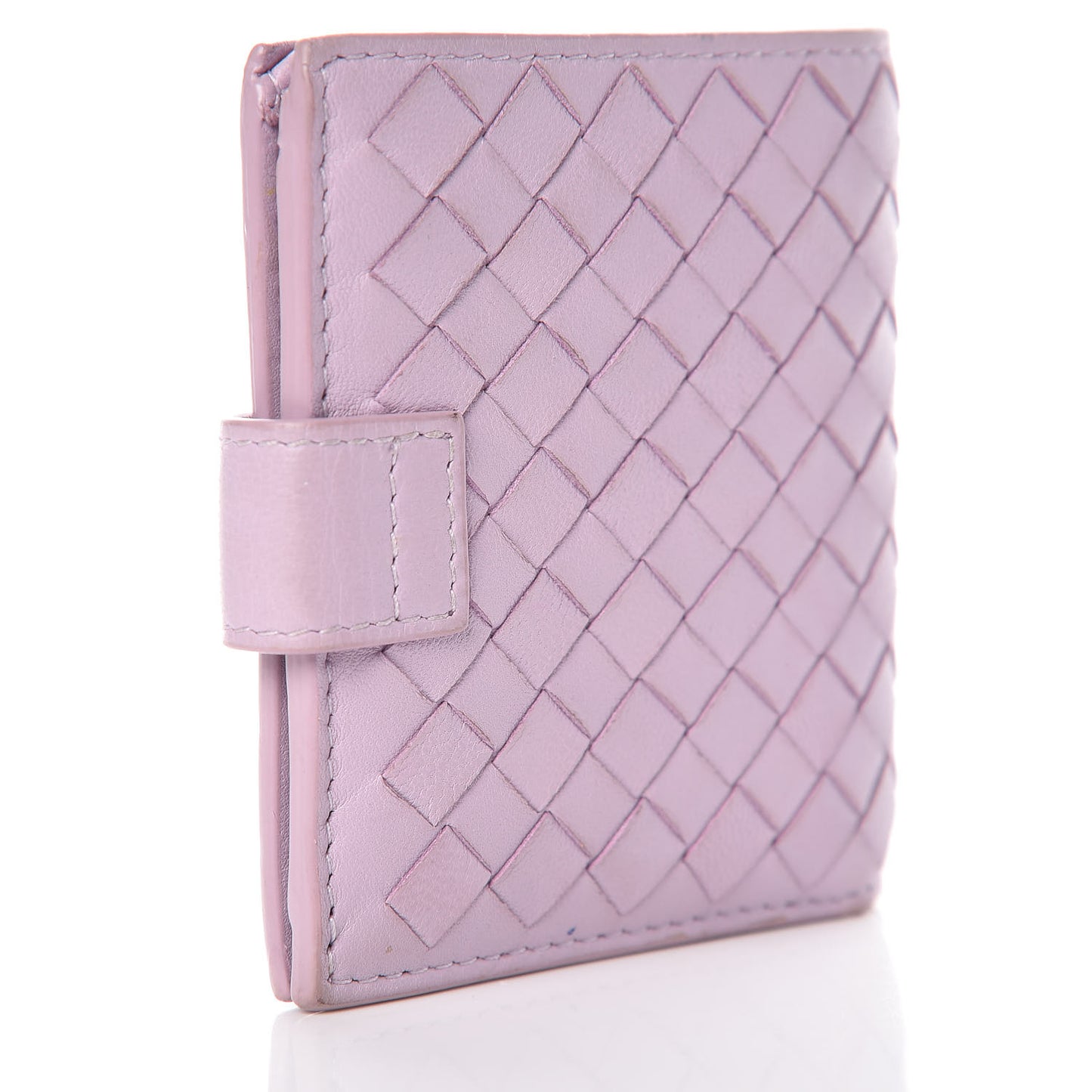 Nappa Intrecciato French Compact Wallet Parme