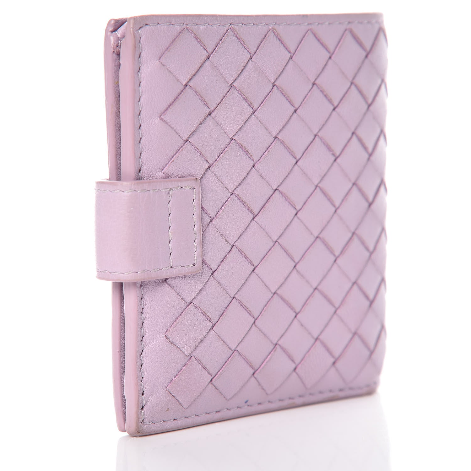 Bottega Veneta Nappa Intrecciato French Compact Wallet Parme 3 of 9
