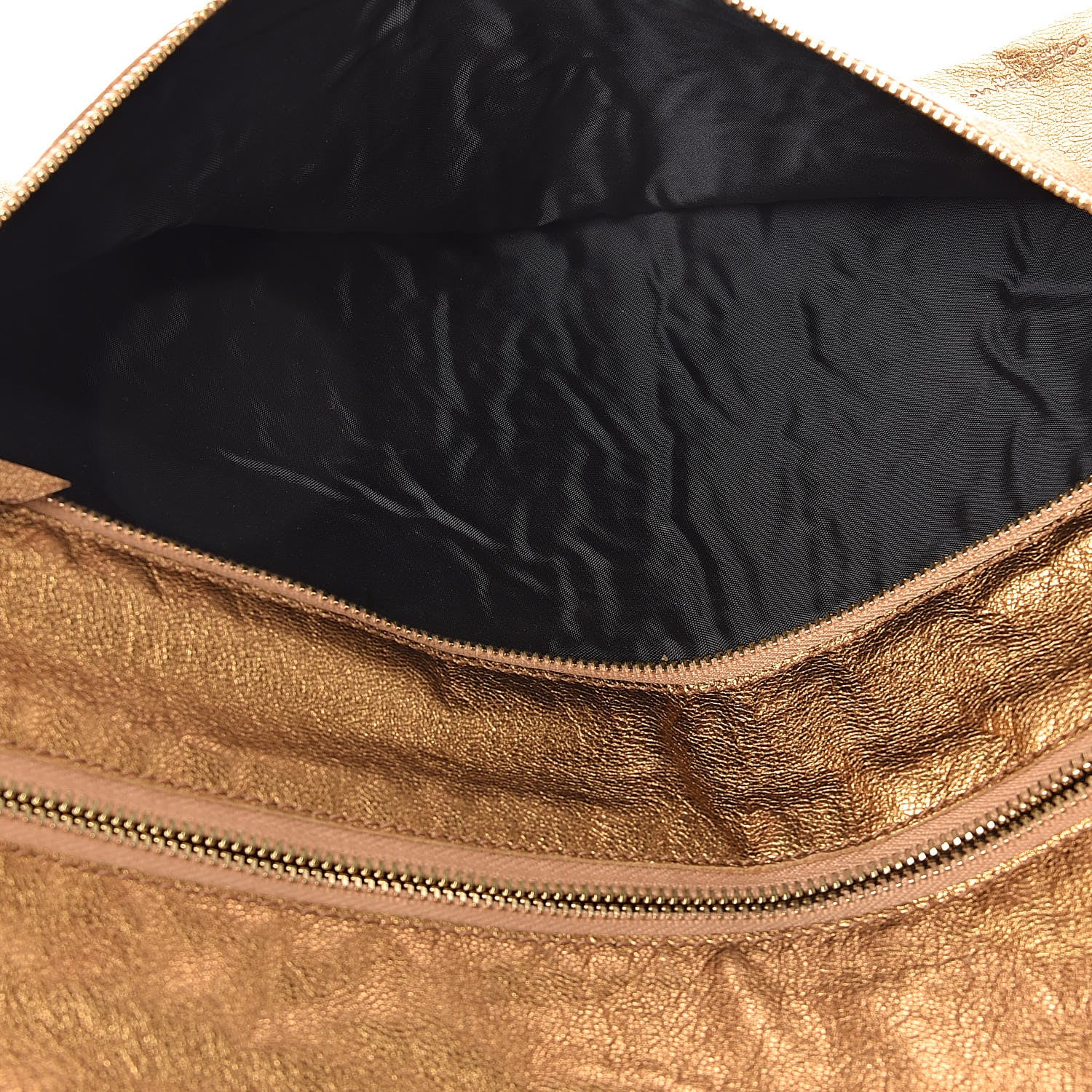 Dolce & Gabbana Metallic Calfskin Flap Clutch Gold 7 of 10