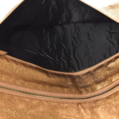 Dolce & Gabbana Metallic Calfskin Flap Clutch Gold 7 of 10