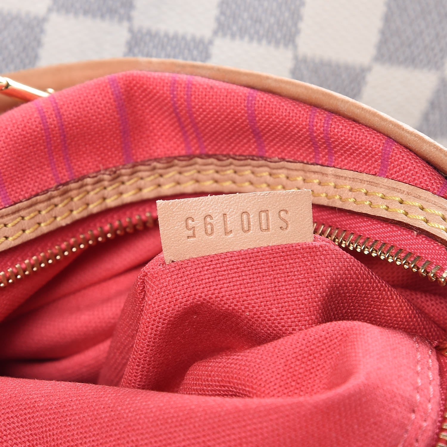Louis Vuitton Damier Azur Delightful MM Pink 9 of 11