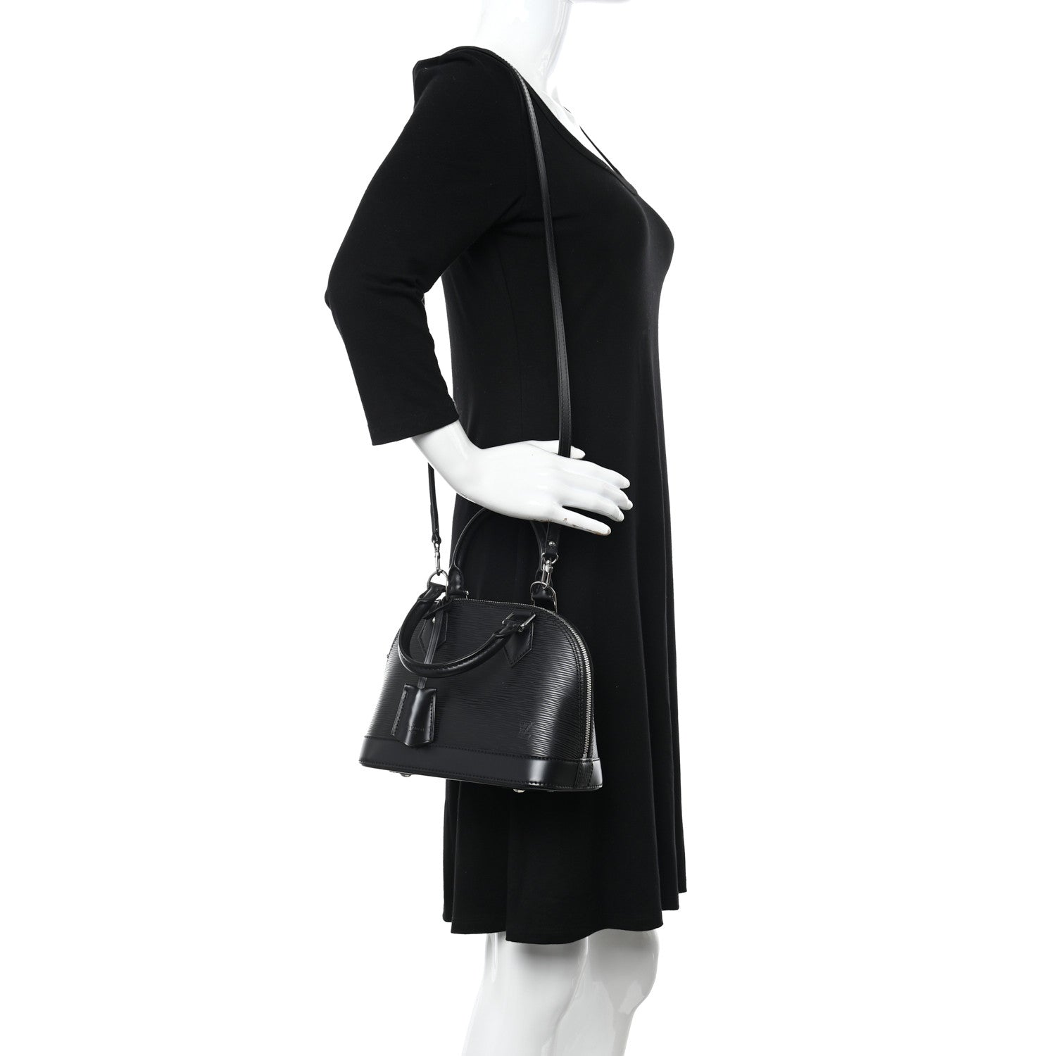 Louis Vuitton Epi Alma BB Black 2 of 12